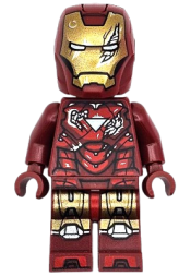 LEGO Iron Man - Mark 6 Armor, Large Helmet Visor, Battle Damage minifigure
