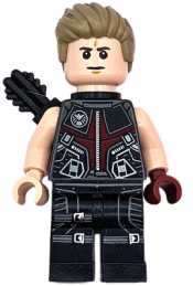 LEGO Hawkeye - Black and Dark Red Suit, Quiver minifigure