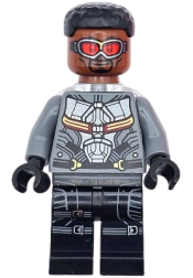 LEGO Falcon - Dark Bluish Gray and Black Suit, Printed Legs minifigure