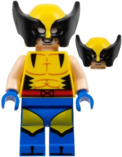 LEGO Wolverine - Yellow and Black Mask, Blue Hands minifigure