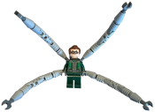 LEGO Dr. Octopus (Otto Octavius) / Doc Ock - Dark Green Suit, Mechanical Arms with Hinges minifigure