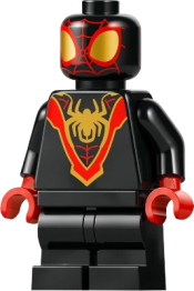 LEGO Spider-Man (Miles "Spin" Morales) - Black Medium Legs, Gold Spider Logo minifigure