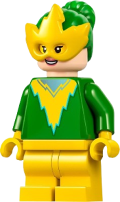 LEGO Electro - Bright Green Torso and Hair, Yellow Mask and Medium Legs minifigure