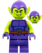 LEGO Green Goblin - Lime Skin, Dark Purple Outfit, Medium Legs set