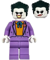 LEGO The Joker - Medium Lavender Suit, Bright Light Orange Vest, Dark Green Hair minifigure