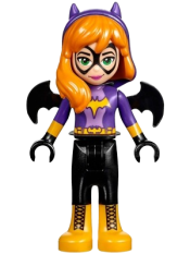 LEGO Batgirl - Black Legs, Bright Light Orange Boots set