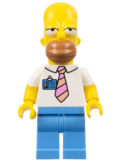 LEGO Homer Simpson with Tie and Badge minifigure