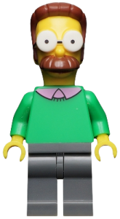 LEGO Ned Flanders, The Simpsons, Series 1 (Minifigure Only without Stand and Accessories) minifigure