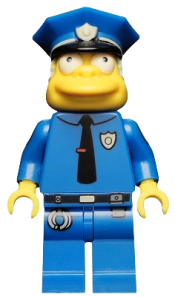 LEGO Chief Wiggum, The Simpsons, Series 1 (Minifigure Only without Stand and Accessories) minifigure