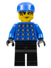 LEGO Soccer Player - Red, White, and Blue Team Goalie with Number 1 on Back minifigure