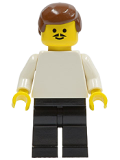 LEGO Soccer Player White/Black Team Player 1 minifigure