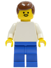 LEGO Soccer Player White/Blue Team Player 1 minifigure