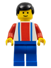 LEGO Soccer Player - Red, White, and Blue Team with Number 2 on Back minifigure