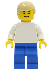 LEGO Soccer Player White/Blue Team Player 2 minifigure