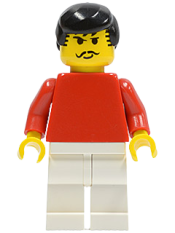 LEGO Soccer Player Red/White Team Player 3 minifigure