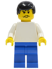LEGO Soccer Player White/Blue Team Player 3 minifigure