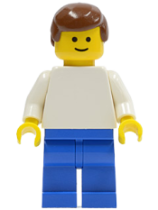 LEGO Soccer Player White/Blue Team Player 4 minifigure