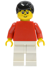 LEGO Soccer Player Red/White Team Player 5 minifigure