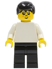 LEGO Soccer Player White/Black Team Player 5 minifigure