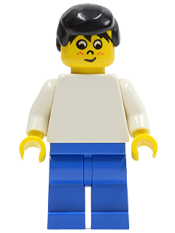 LEGO Soccer Player White/Blue Team Player 5 minifigure
