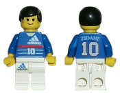 LEGO Soccer Player - Adidas Number 10 with ZIDANE on Back minifigure