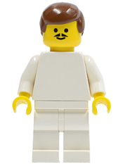 LEGO Soccer Player White Team Player  8 minifigure