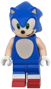 LEGO Sonic the Hedgehog - Light Nougat Face and Arms, Open Mouth Smile to Left set