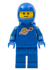 LEGO Classic Space - Blue with Air Tanks and Motorcycle (Standard) Helmet (Reissue) minifigure