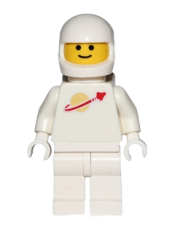 LEGO Classic Space - White with Air Tanks and Motorcycle (Standard) Helmet, Logo High on Torso (Second Reissue) minifigure