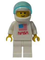 LEGO Shuttle Astronaut with NASA Sticker on Torso minifigure