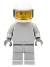 LEGO Star Justice Astronaut 1 - without Torso Sticker, Smirk and Stubble Beard minifigure