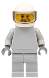 LEGO Star Justice Astronaut 3 - without Torso Sticker (Beard Around Mouth) minifigure