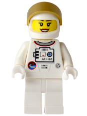 LEGO Shuttle Astronaut - Female, Smile with Teeth minifigure