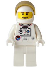 LEGO Shuttle Astronaut - Male, Thin Grin with Teeth minifigure