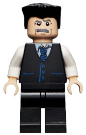 LEGO J. Jonah Jameson - Vest with Striped Tie, Flat Top Hair minifigure