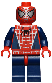LEGO Spider-Man 3 - Dark Blue Arms and Legs, Silver Webbing minifigure