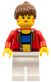LEGO Female with Crop Top and Navel Pattern (Blank Back) minifigure