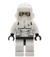 LEGO Scout Trooper (Patterned Head, Dark Bluish Gray Torso Pattern) minifigure