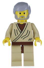 LEGO Obi-Wan Kenobi (Old with Light Bluish Gray Hair) minifigure