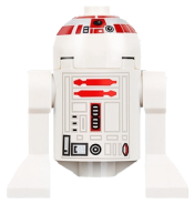 LEGO Astromech Droid, R5-D4, Long Red Stripes on Dome minifigure