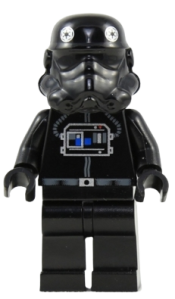 LEGO TIE Fighter Pilot (Brown Head) minifigure