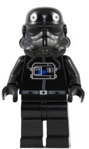 LEGO TIE Interceptor Pilot (Black Head) minifigure