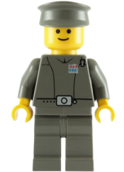 LEGO Imperial Officer (Captain / Commandant / Commander) - Police Cap, Yellow Head with Standard Grin minifigure