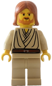 LEGO Obi-Wan Kenobi (Young with Dark Orange Hair, without Headset) minifigure