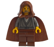 LEGO Jedi Knight (Dark Gray Tunic, Brown Hood) minifigure