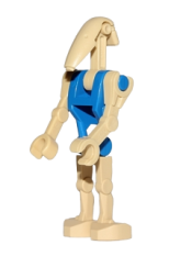 LEGO Battle Droid Pilot with Blue Torso and Straight Arm minifigure