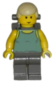 LEGO Luke Skywalker (Dagobah, Sand Green Tank Top, Backpack) minifigure