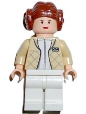 LEGO Princess Leia (Hoth Outfit, Bun Hair) minifigure