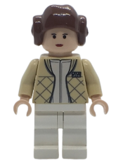 LEGO Princess Leia (Hoth Outfit, Smooth Bun Hair) minifigure
