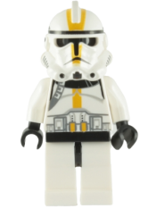 LEGO Clone Trooper Episode 3, Bright Light Orange Markings, No Pauldron, 'Star Corps Trooper' minifigure
